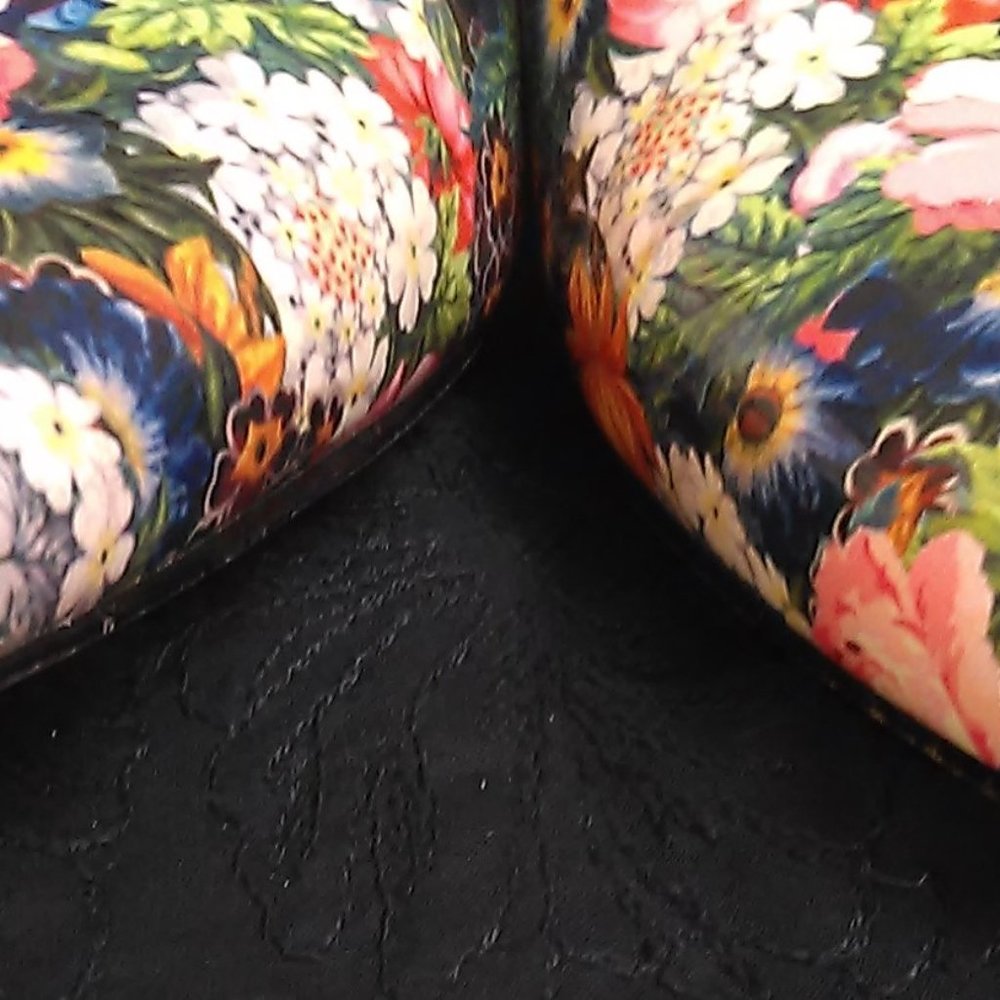 Nine West Floral Pumps Stilettos "Flax" SZ 8M - Picture 8 of 8
